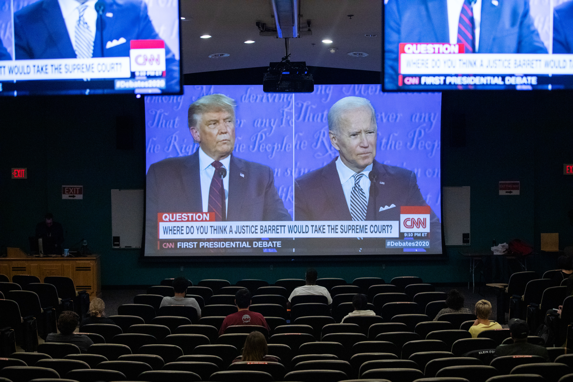 Temple students gather to watch heated presidential debate | The Temple ...