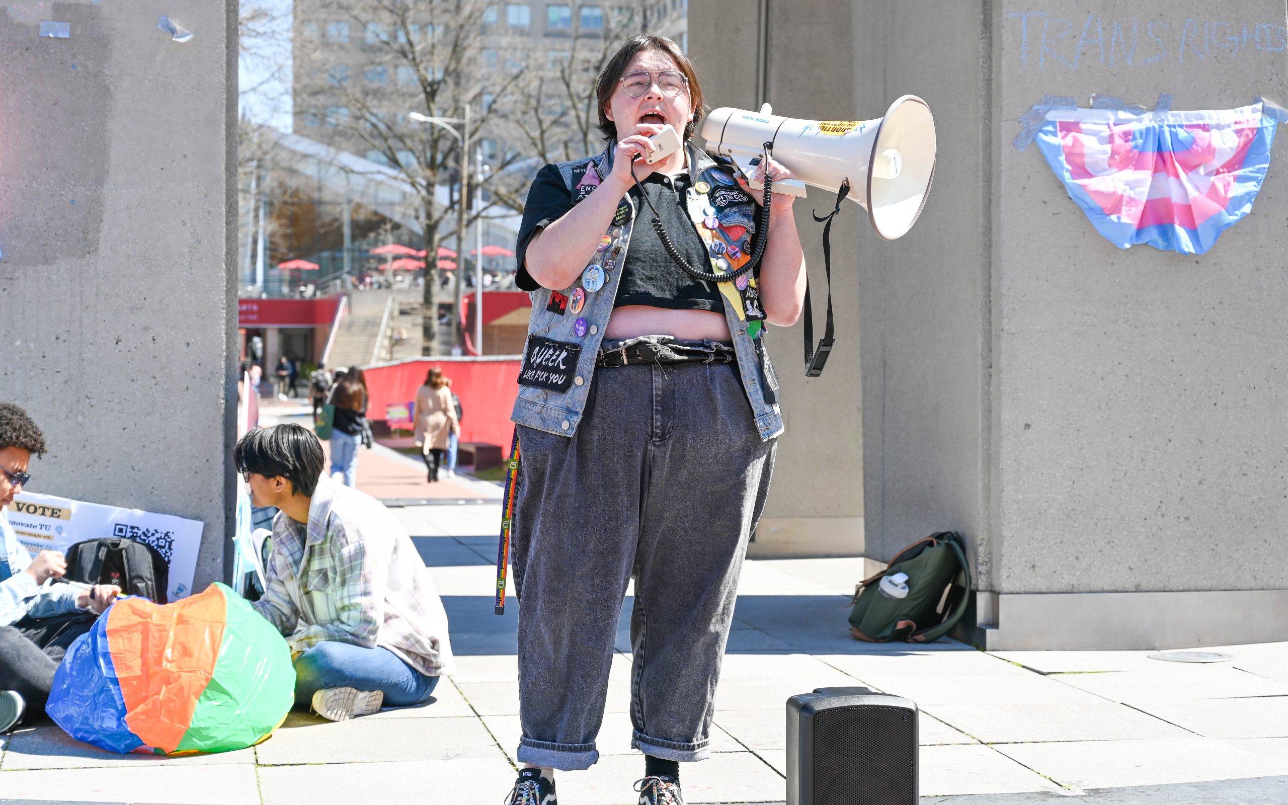 Students gather for Trans Day of Action rally | The Temple News